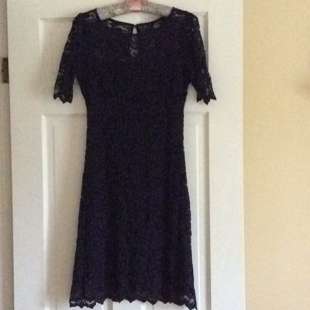 Navy blue lace dress